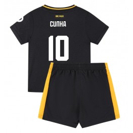 Wolves Matheus Cunha #10 Uit tenue Kids 2024-25 Korte Mouw (+ Korte broeken)